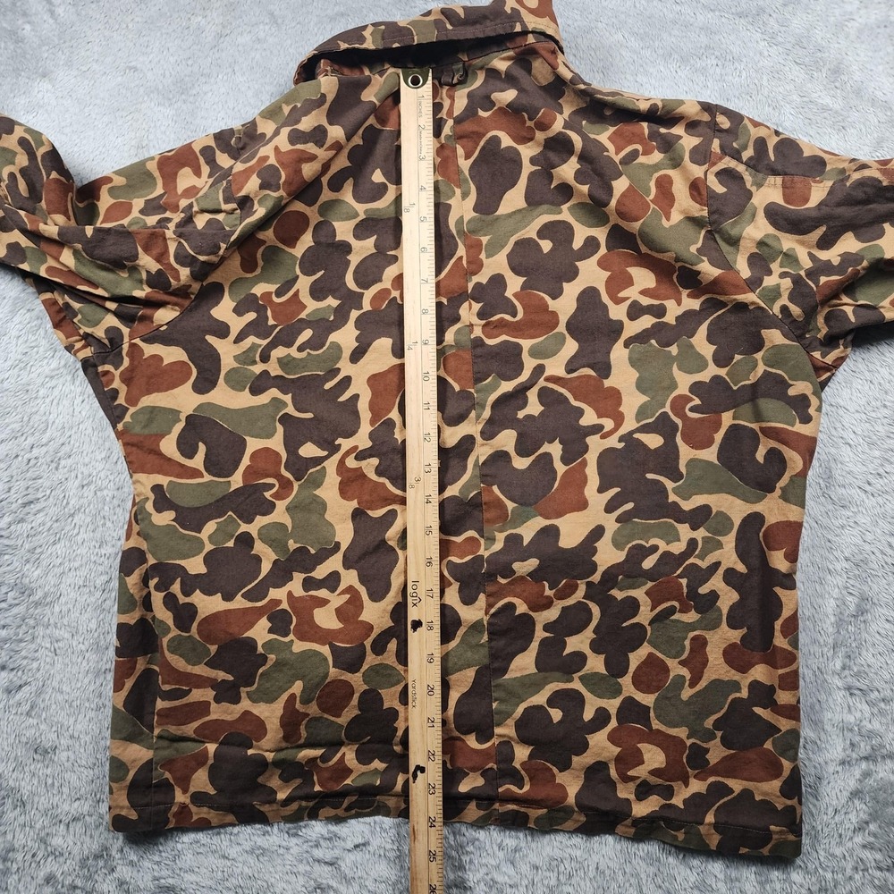 VINTAGE Kmart Camo Shirt Mens XL Brown Frogskin Duck Hunting Outdoor Field Chore - Picture 9 of 11